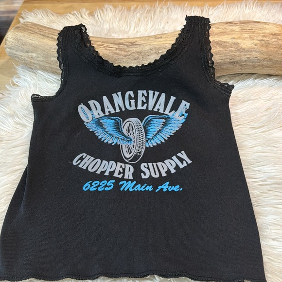 Rare Vintage Harley Davidson 3D emblem lace edge tank top - Picture 7 of 7
